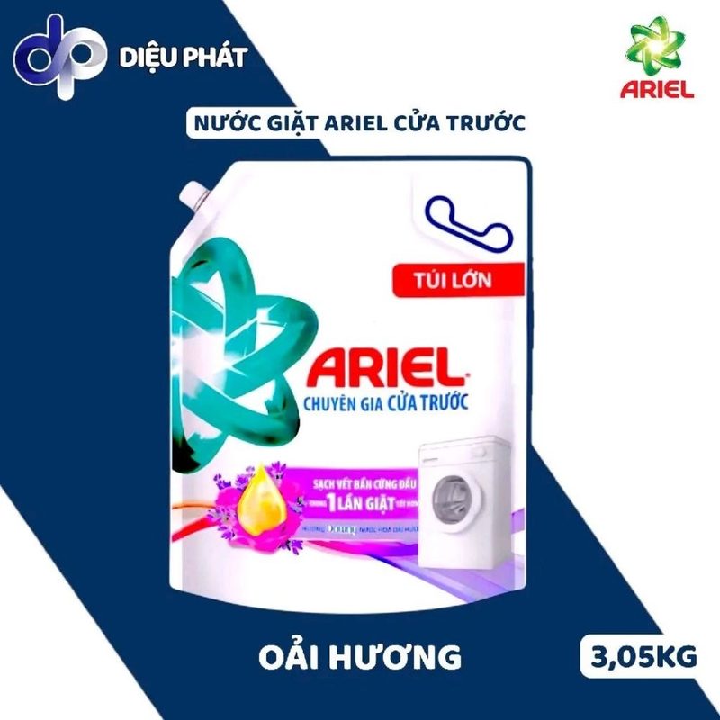 Ảnh 3 của Nước Giặt Ariel Cửa Trước Túi 3.05KG 3.2KG - Hương Downy Nước Hoa Đam Mê Nắng Mai Oải Hương