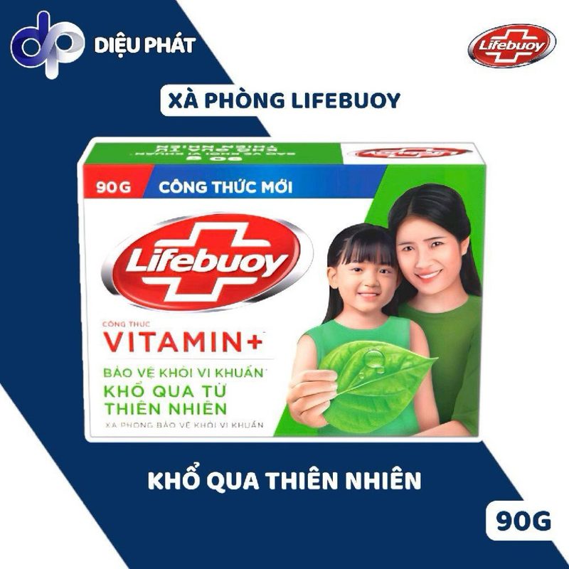 COMBO Xà Bông Cục Lifebuoy 90g - Bảo Vệ Vượt Trội, Sữa Dưỡng Ẩm, Khổ Qua, Bạc Hà Mát Lạnh - Xà Phòng