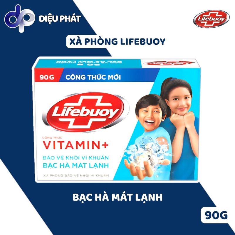 Thùng Xà Bông Cục Lifebuoy 90G - Bảo Vệ Vượt Trội, Sữa Dưỡng Ẩm, Khổ Qua, Bạc Hà Mát Lạnh - Xà Phòng