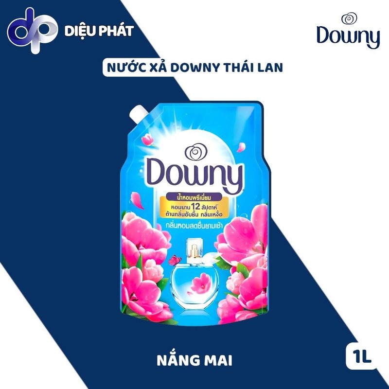 Ảnh 2 của COMBO Nước Xả Vải Thái Lan Downy Nắng Mai Túi 1L - Hương Nắng Sớm Thơm Lâu, Khử Mùi Ẩm Mốc