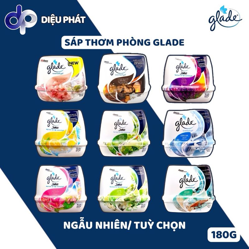 Ảnh 4 của COMBO Sáp Thơm Glade 180g – 16 Hương (9 Cơ Bản, 3 Cao Cấp, 4 Hello Kitty) | Khử Mùi Thơm 30 Ngày