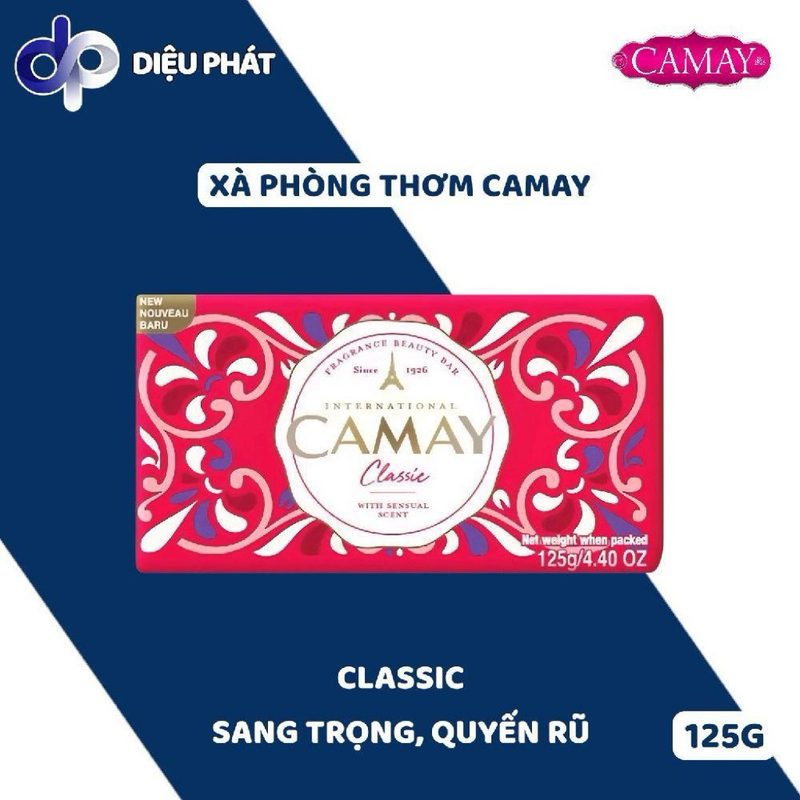 COMBO 36 Xà Phòng Tắm Camay Thơm Lâu Hương Nước Hoa Cổ Điển Classic Chic Naturel 128G