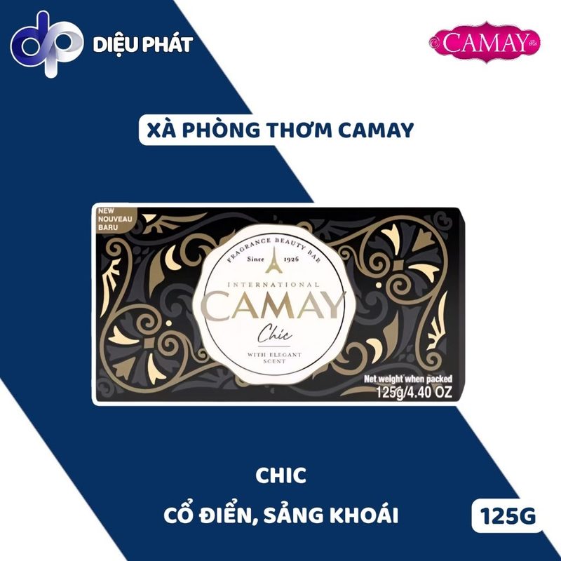 Ảnh 3 của COMBO 12 Xà Phòng Tắm Camay Thơm Lâu Hương Nước Hoa Cổ Điển Classic Chic Naturel